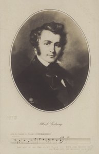 Albert Lortzing , niemiecki kompozytor, aktor i piosenkarz (lito) autorstwa German School
