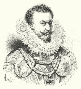 Alexander Farnese, książę Parmy, gubernator hiszpańskich Niderlandów (grafika) autorstwa German School