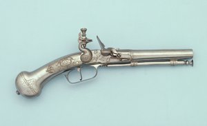 Całkowicie stalowy pistolet skałkowy, Jan Cloeter a Grevenbroich, ok. 1660 autorstwa German School