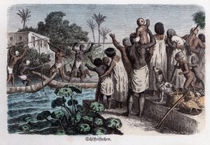 Historia starożytna. Egipt. Gry wodne ... (rycina) autorstwa German School