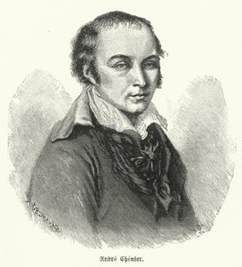 Andre Chenier, francuski poeta (lito) autorstwa German School