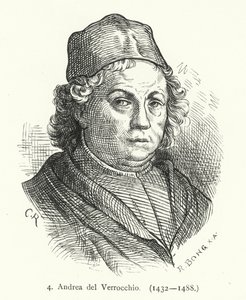 Andrea del Verrocchio, włoski malarz renesansowy, rzeźbiarz i złotnik (grafika) autorstwa German School
