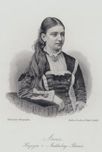 Anna, księżna Meklemburgii-Schwerin (rycina) autorstwa German School