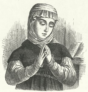 Anna Reinhard, żona Huldrycha Zwingli, czołowej postaci reformacji w Szwajcarii (rycina) autorstwa German School