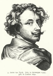 Anthony van Dyck, flamandzki artysta baroku (grafika) autorstwa German School