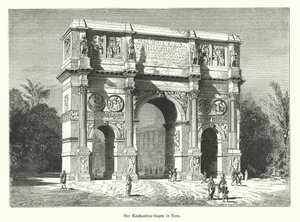Łuk Konstantyna, Rzym (grafika) autorstwa German School