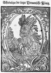 Atahualpa (ok. 1502-33) autorstwa German School