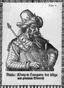 Hun Attila (grafika) autorstwa German School