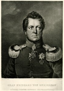 August hrabia Neidhard von Gneisenau autorstwa German School