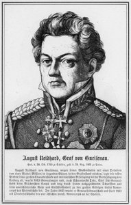 August Neidhard, hrabia Gneisenau (grafika) autorstwa German School