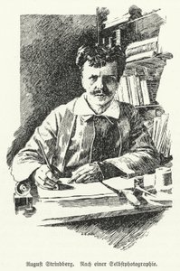 August Strindberg, szwedzki dramaturg, powieściopisarz, poeta i artysta autorstwa German School