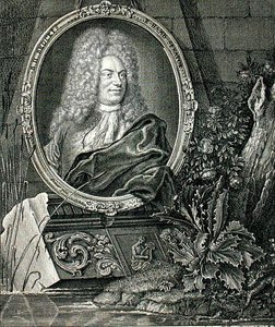Barthold Heinrich Brockes (1680-1747) grawerowany przez Wolffganga (grafika) autorstwa German School