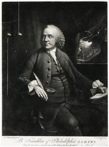Benjamin Franklin, 1884-90 (fototyp) autorstwa German School