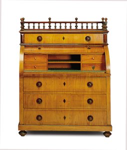 Sekretarka-sekretarka Biedermeier, II ćw. XIX w. (orzech i mahoń) autorstwa German School