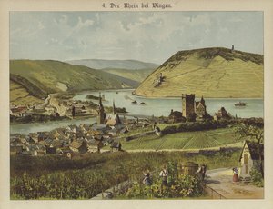 Bingen Am Rhein (kolor lito) autorstwa German School