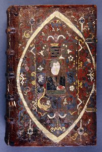 Okładka książki z portretem Marcina Lutra (1483-1546) autorstwa German School