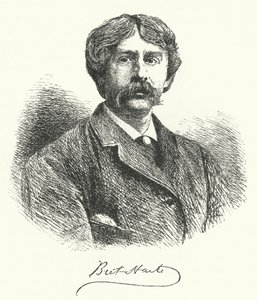 Bret Harte, amerykański pisarz i poeta (grafika) autorstwa German School