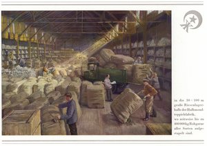 Działalność producentów dywanów Halbmond-Teppichfabrik Von Koch Und Te Kock (druk kolorowy) autorstwa German School