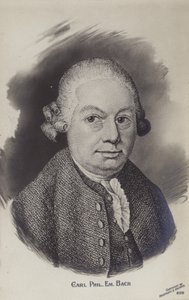 Carl Philipp Emanuel Bach , niemiecki muzyk i kompozytor okresu klasycznego (1714-1788) autorstwa German School
