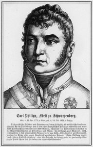 Carl Philipp, książę Schwarzenberg (grafika) autorstwa German School