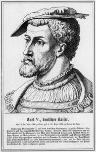 Karol V, Deutscher Kaiser (grafika) autorstwa German School