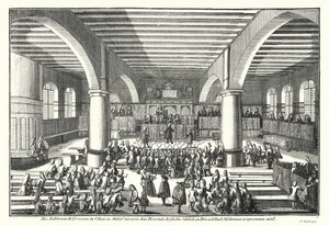Ceremonia wręczenia doktoratu na Uniwersytecie w Altdorfie w Bawarii (grafika) autorstwa German School
