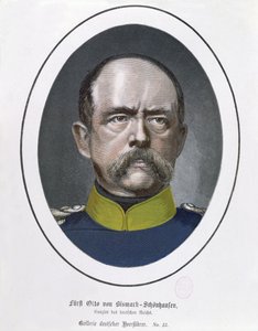 Kanclerz Otto von Bismarck (1815-98) c.1871 autorstwa German School