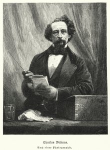Charles Dickens , angielski powieściopisarz (lito) autorstwa German School