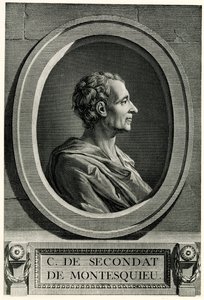Monteskiuszowy Charles de Secondat autorstwa German School