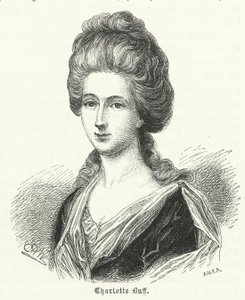 Charlotte Buff, młodzieńcza znajoma i podmiot miłości Johanna Wolfganga Goethego autorstwa German School