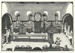 Laboratorium chemiczne na Uniwersytecie w Altdorfie (grafika) autorstwa German School