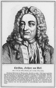 Christian, Freiherr von Wolf (rycina) autorstwa German School