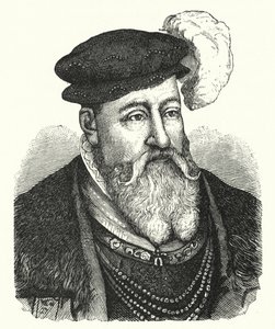 Chrystian III, król Danii; i Norwegia (grawerowanie) autorstwa German School