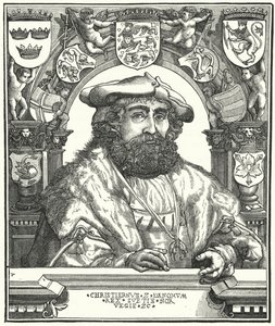Christian II, król Danii, Norwegii i Szwecji (grafika) autorstwa German School
