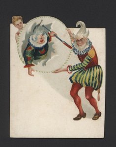 Klauni (chromolitho) autorstwa German School