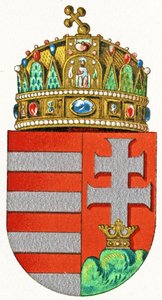 Herb Węgier, c.1898 autorstwa German School