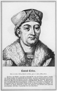 Conrad Celtes (grafika) autorstwa German School