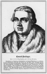 Conrad Peutinger (grafika) autorstwa German School