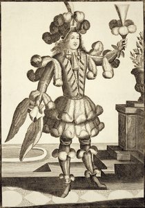 Kostium dla handlarza piórami, wyd. Gerarda Valcka (16512-1726) c.1690 autorstwa German School
