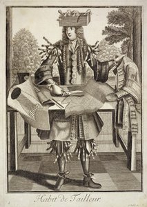 Kostium dla krawca, wyd. Gerarda Valcka (16512-1726) c.1690 autorstwa German School