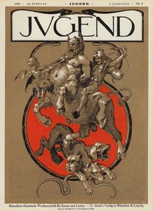 Ilustracja na okładce magazynu Jugend, 1896 autorstwa German School