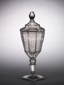 Zakryty kielich, Śląsk, ok.1725 (szkło) autorstwa German School