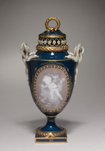 Wazon kryty, wykonany przez Fabrykę Porcelany w Miśni, Niemcy, 1881 autorstwa German School