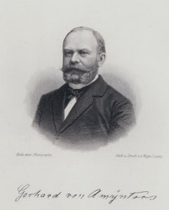 Dagobert von Gerhardt, niemiecki żołnierz, poeta i powieściopisarz (grafika) autorstwa German School