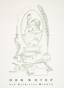 Der Brief by Catherina Godwin, z Styl, wyd. 1922 (odbitka w pochoirze) autorstwa German School
