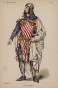Don Garceran, z Die Judin von Toledo (Żydówka z Toledo) Franza Grillparzera (kolor lito) autorstwa German School