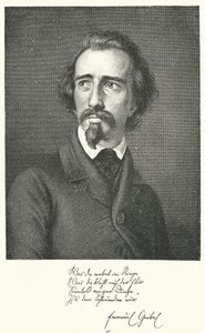 Emanuel Geibel, niemiecki poeta i dramaturg (grafika) autorstwa German School