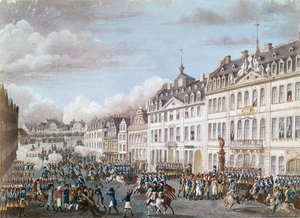 Wjazd Zjednoczonych Wojsk Prus i Hesji do Frankfurtu, 2 grudnia 1792 (gwasz)