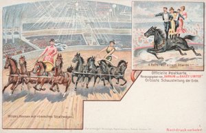 Akty jeździeckie Cyrku Barnuma i Baileya (chromolitho) autorstwa German School