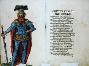 Easterwon, król Górnych Niemców, z „Pochodzenia pierwszych dwunastu starych królów i książąt narodu niemieckiego” autorstwa German School